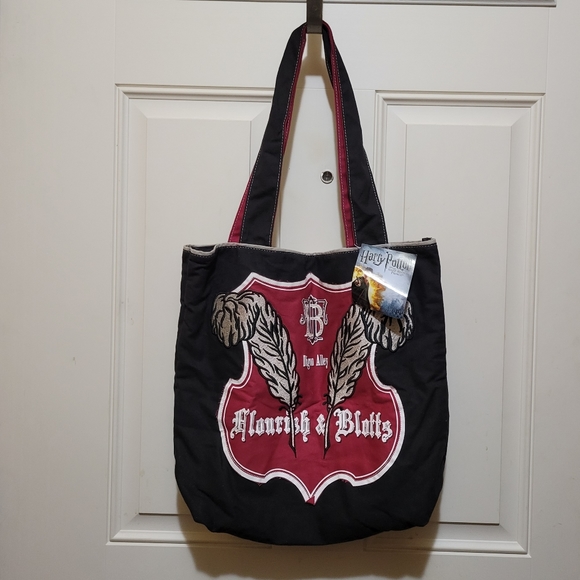 Warner Bros. Handbags - Harry Potter Flourish & Blotts Diagon Alley Tote Bag/New With Tags/Bioworld